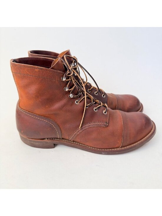Red Wing Iron Ranger 8085 Boots Copper Rough & Tough Leather USA Men’s Size 13 main image 8